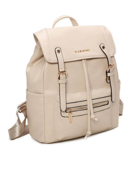 Immagine di ZAINO ECOPELLE DUE FIBBIE E TASCA DAV.