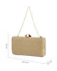 Immagine di CLUTCH TUTTA STRASS C/ACCESSORIO METALLO