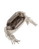 Immagine di RIFLE - Minibag beige scamosciata con frange, tracolla removibile