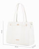 Immagine di LAURA BIAGIOTTI - Borsa shopping bianca con cinturino frontale