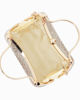 Immagine di DIVAS - Clutch rigida oro in strass con due manici e pomello