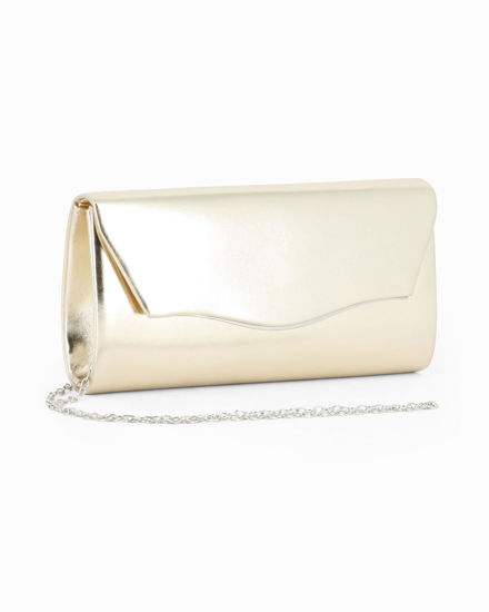 Immagine di MIS GLOBO - Pochette oro con patta effetto onda