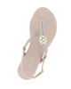 Immagine di GLOBO ROSA - Sandalo infradito beige con strass