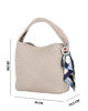 Immagine di BORSA A SPALLA 1MAN.INTRECC. C/FOULARD