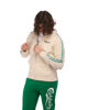 Immagine di CARLSBER - Felpa crema full zip con bande e cappuccio