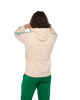 Immagine di CARLSBER - Felpa crema full zip con bande e cappuccio