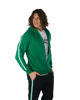 Immagine di CARLSBERG - Felpa verde full zip con bande e cappuccio