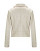 Immagine di BACHATA - Giacca dainetto beige da donnna con chisura zip