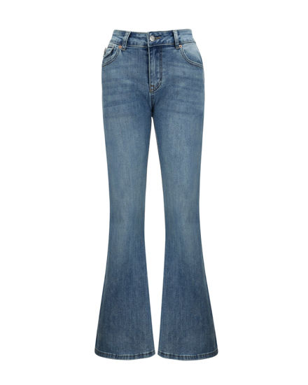 Immagine di BACHATA - Jeans a zampa denim blu medio