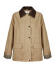 Immagine di BACHATA - Giacca beige con tasche con colletto a contrasto