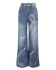 Immagine di BACHATA - Jeans wide leg con ricami denim blu