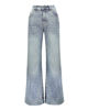 Immagine di BACHATA - Jeans wide leg azzurro chiaro con strass
