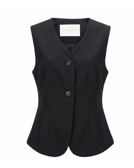 Immagine di BACHATA - Gilet nero con bottoni