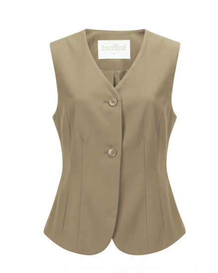 Immagine di BACHATA - Gilet beige con bottoni