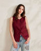 Immagine di BACHATA - Gilet bordeaux con bottoni