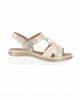 Immagine di MISS GLOBO - Sandalo beige con strappo e sottopiede in memory soft