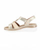 Immagine di MISS GLOBO - Sandalo beige con strappo e sottopiede in memory soft