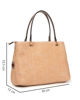 Immagine di NARDINI - Borsa due manici beige in paglia con tre scomparti interni, tracolla removibile