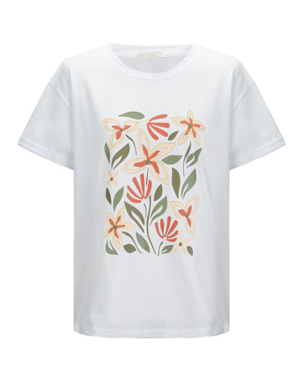 Immagine di BACHATA - Tshirt manica corta con stampa floreale