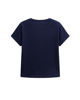Immagine di BACHATA - Tshirt manica corta blu con decorazione di farfalle