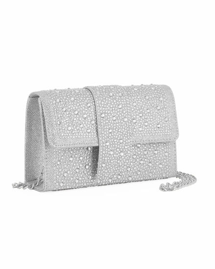 Immagine di BUSTINA TUTTA STRASS C/PATTA CATENA MET.