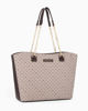Immagine di CORTINA POLO STYLE - Borsa shopping marrone manici catena