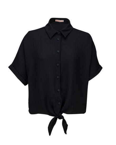 Immagine di BACHATA - Camicia a manica corta nera