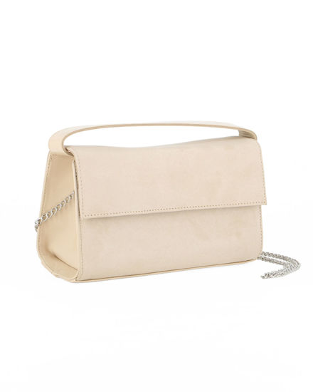 Immagine di TATOO - MINIBAG BEIGE CAMOSCIO E VERNICE UN MANICO - 2033