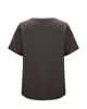 Immagine di BACHATA - Tshirt manica corta marrone con scritta e stampa