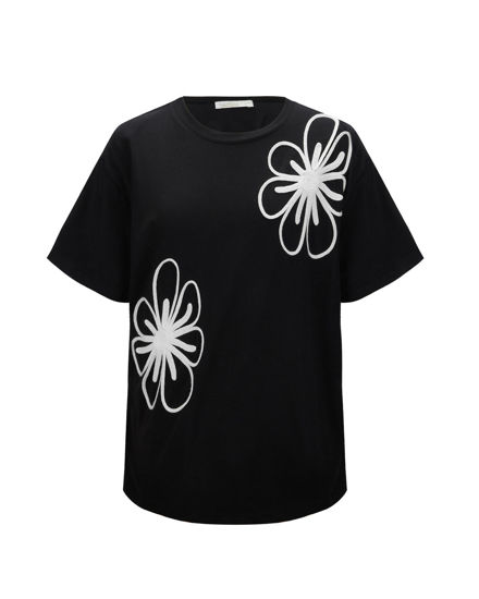 Immagine di BACHATA -Tshirt manica corta con stampa fiori