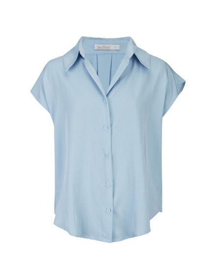 Immagine di BACHATA - Camicia smanicata celeste