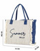 Immagine di BORSA MARE RIGHE VERT.SCRIT.SUMMER HELLO