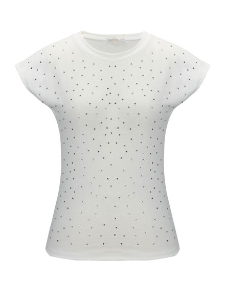 Immagine di BACHATA - Tshirt a manica corta con strass
