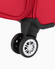 Immagine di JAGUAR - TROLLEY ROSSO IN TESSUTO CON DOPPIA TASCA FRONTALE, COMBINAZIONE TSA E 4 RUOTE