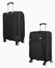 Immagine di JAGUAR - TROLLEY NERO IN TESSUTO CON DOPPIA TASCA FRONTALE, COMBINAZIONE TSA E 4 RUOTE