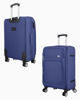 Immagine di JAGUAR - TROLLEY BLU IN TESSUTO CON DOPPIA TASCA FRONTALE, COMBINAZIONE TSA E 4 RUOTE