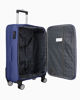 Immagine di JAGUAR - TROLLEY BLU IN TESSUTO CON DOPPIA TASCA FRONTALE, COMBINAZIONE TSA E 4 RUOTE