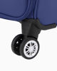 Immagine di JAGUAR - TROLLEY BLU IN TESSUTO CON DOPPIA TASCA FRONTALE, COMBINAZIONE TSA E 4 RUOTE