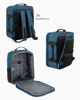 Immagine di JAGUAR - TROLLEY PETROLIO IN TESSUTO CON DOPPIA TASCA FRONTALE, COMBINAZIONE TSA E 4 RUOTE