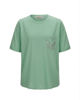 Immagine di BACHATA - Tshirt manica corta verde salvia con taschino e scritta