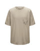 Immagine di BACHATA - Tshirt manica corta beige con taschino e scritta