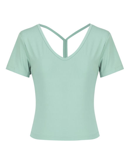 Immagine di BACHATA -Tshirt manica corta verde acqua