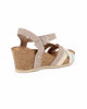 Immagine di MISS GLOBO - Sandalo beige con cinturini incrociati, zeppa 5,5CM