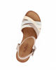 Immagine di MISS GLOBO - Sandalo beige con cinturini incrociati, zeppa 5,5CM