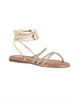 Immagine di MISS GLOBO - Sandalo platino lace-up con cinturini in strass