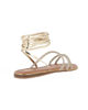 Immagine di MISS GLOBO - Sandalo platino lace-up con cinturini in strass