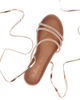 Immagine di MISS GLOBO - Sandalo rosa/oro lace-up con cinturini in strass