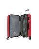 Immagine di COVERI COLLECTION - TROLLEY ABS ROSSO CON QUATTRO RUOTE DOPPIE E RIGHE ORIZZONTALI