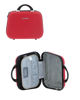 Immagine di COVERI COLLECTION - TROLLEY ABS ROSSO CON QUATTRO RUOTE DOPPIE E RIGHE ORIZZONTALI