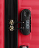 Immagine di COVERI COLLECTION - TROLLEY ABS ROSSO CON QUATTRO RUOTE DOPPIE E RIGHE ORIZZONTALI